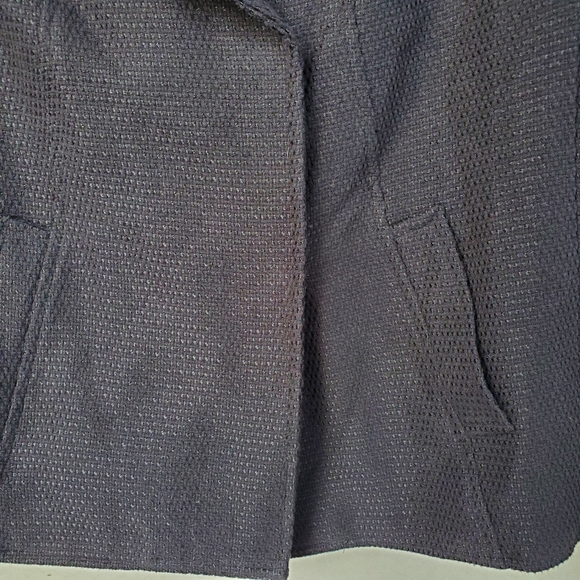 Dana Buchman Women's Black Medium Weight Snap Front Hi Collar Cropped Jacket - Picture 6 of 15